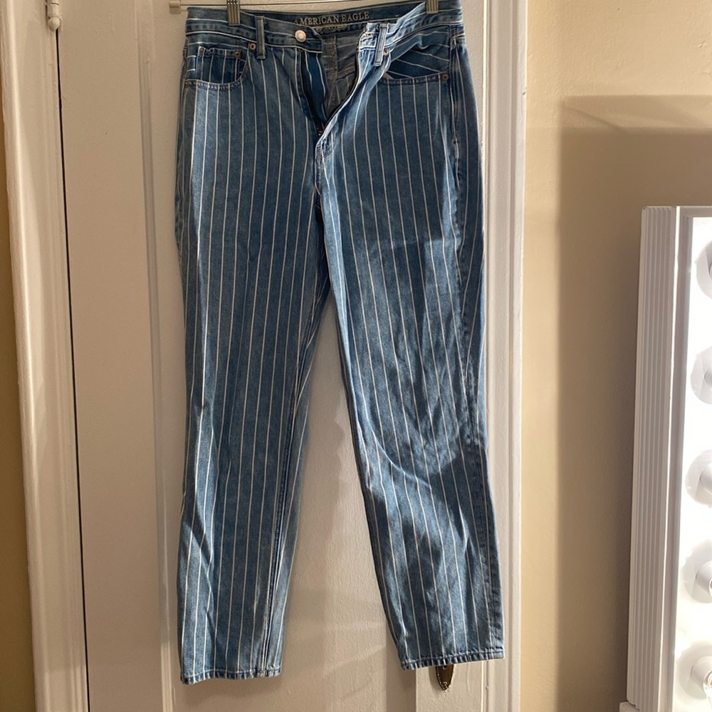 American Eagle Pinstriped Jeans